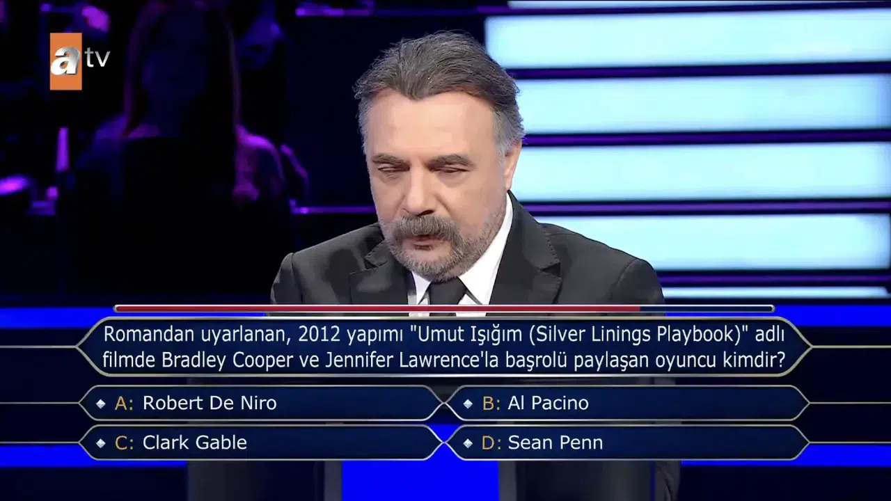 Romandan uyarlanan 2012 yapımı Umut Işığı adlı filmde Bradley Cooper ve Jennifer Lawrence'la başrolü paylaşan oyuncu kimdir?