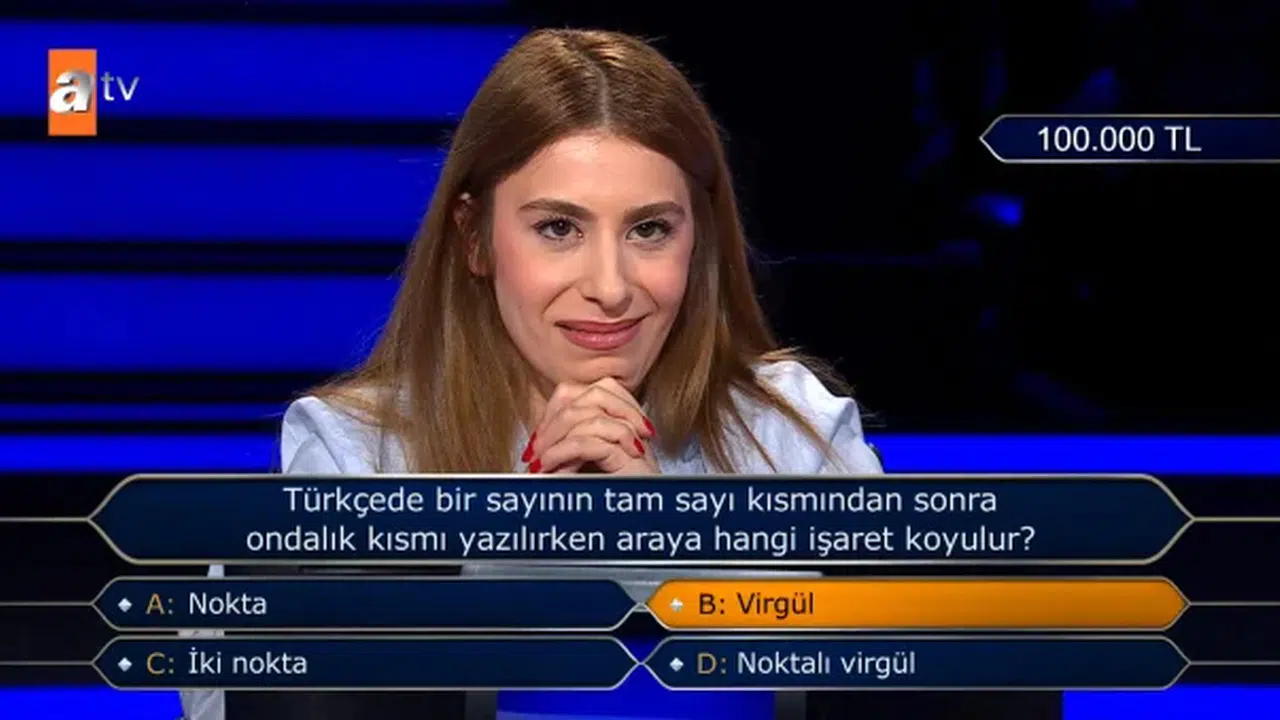 Edebiyat mezunu olduğuna kimse inanamadı! Kim Milyoner Olmak İster'de 100 bin liralık terleten soru!
