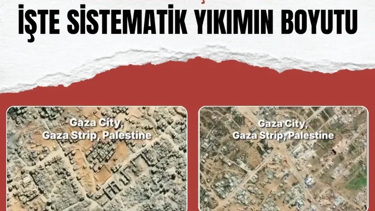 Uydu görüntüleri Gazze'deki sistematik yıkımın boyutunu kanıtladı