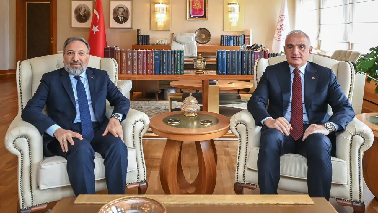 Kültürel miras ve manevî değerler için güçlü koordinasyon: Bakan Ersoy ve Diyanet İşleri Başkanı Arpaguş bir araya geldi