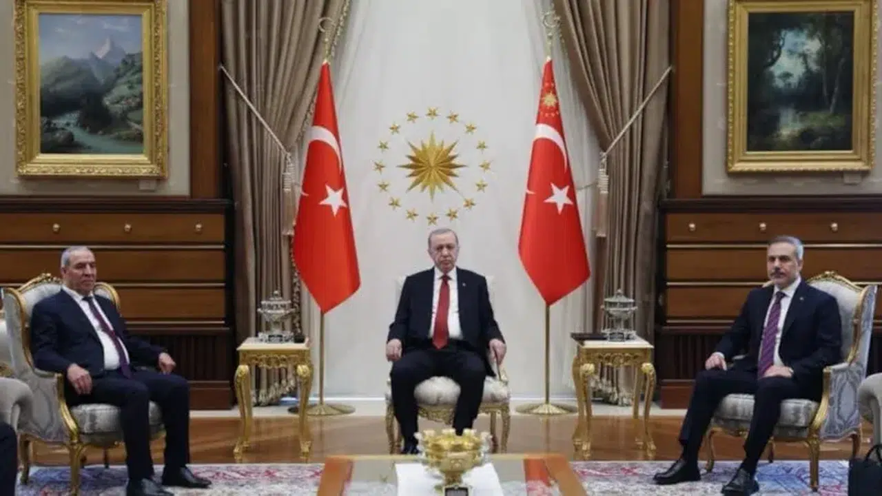 Cumhurbaşkanı Erdoğan, Beştepe’de Filistin heyetini ağırladı