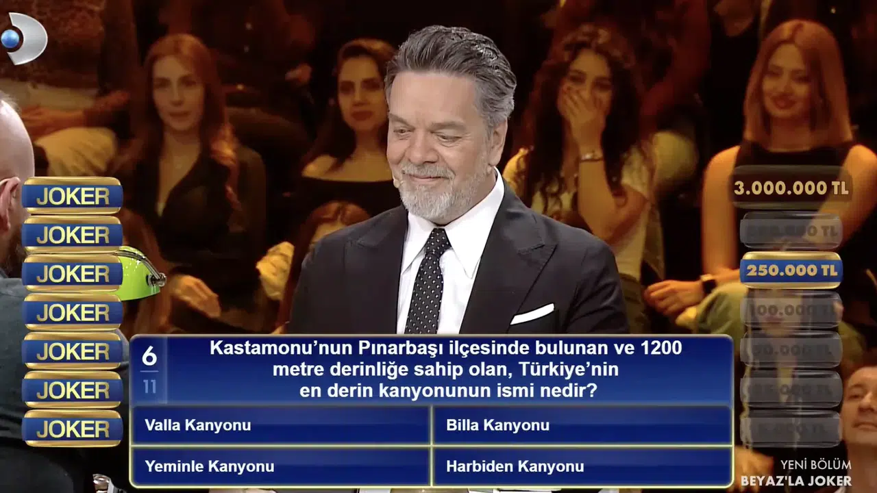 Kastamonu'nun Pınarbaşı ilçesinde bulunan ve 1200 metre derinliğe sahip olan Türkiye'nin en derin kanyonunun ismi nedir?