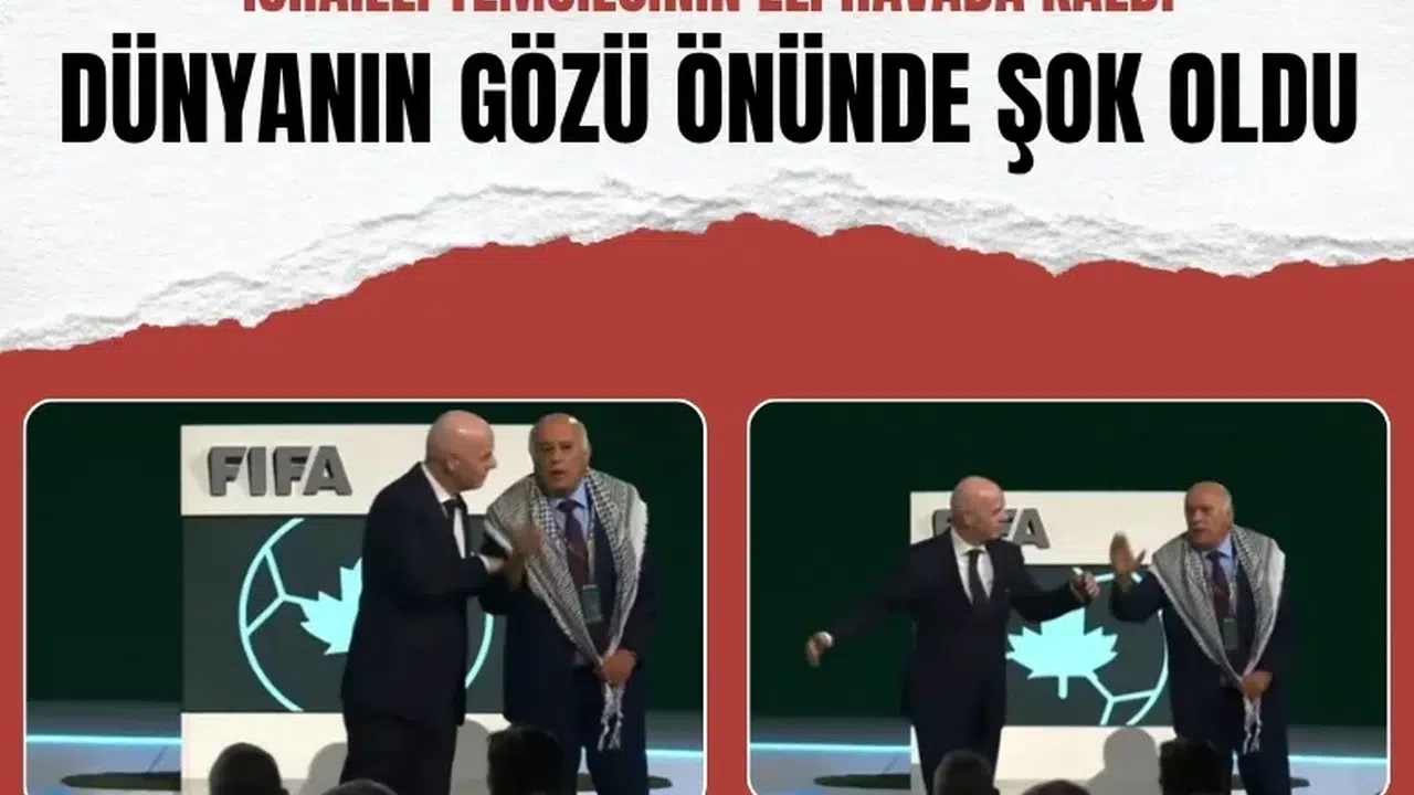 Filistin Futbol Federasyonu Başkanı Recub FIFA Kongresinde İsrailli yetkiliyle tokalaşmadı