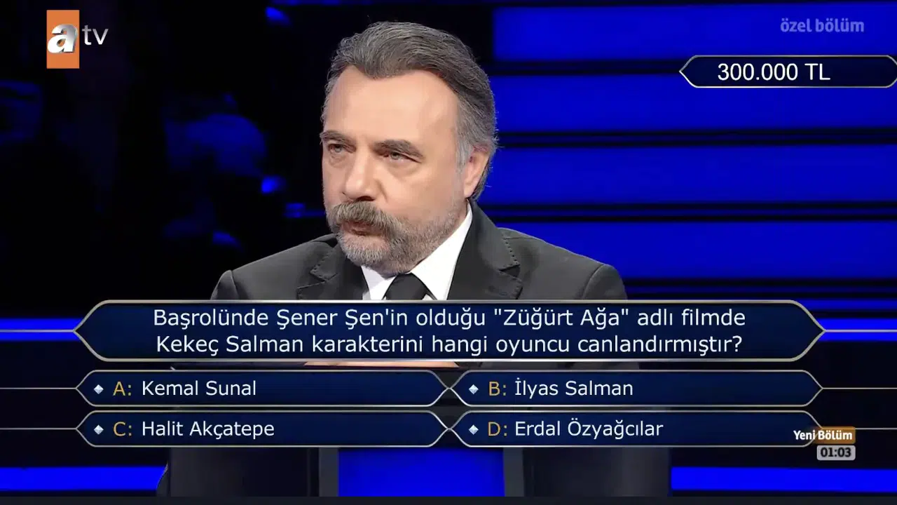 Başrolünde Şener Şen'in olduğu 'Züğürt Ağa' adlı filmde Kekeç Salman karakterini hangi oyuncu canlandırmıştır?