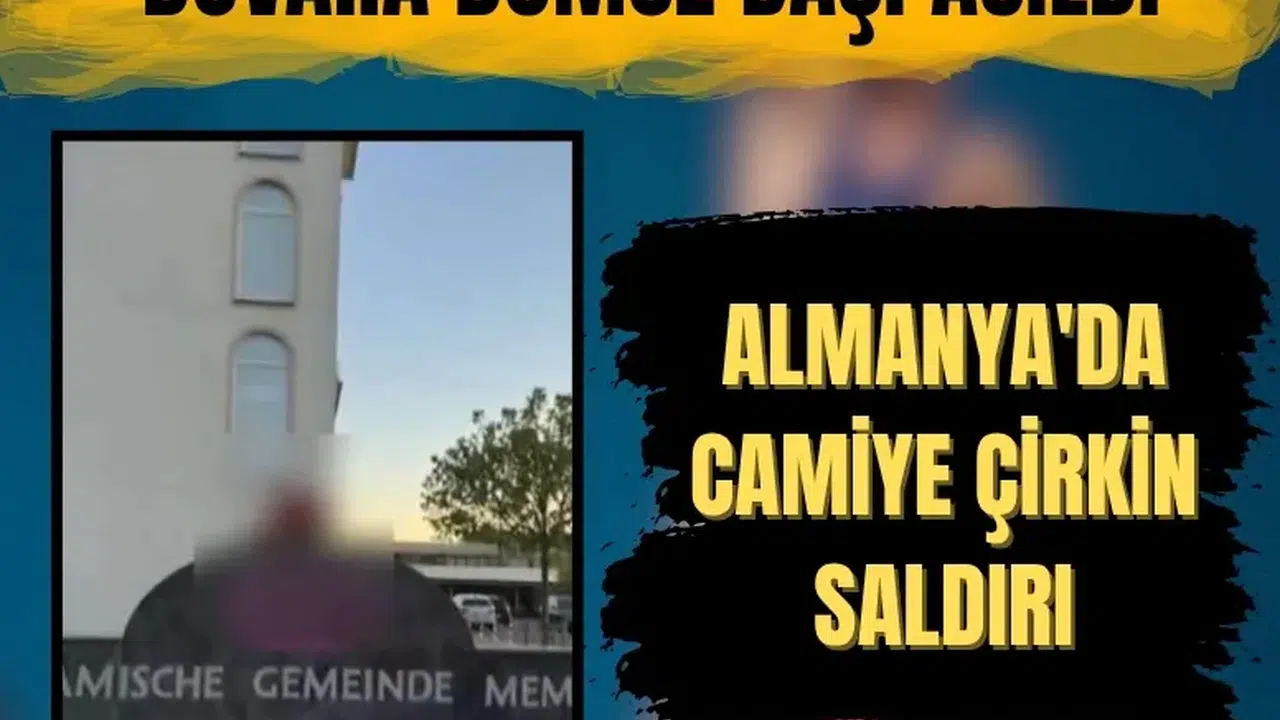 Almanya'da camiye çirkin saldırı: Duvara domuz başı asıldı