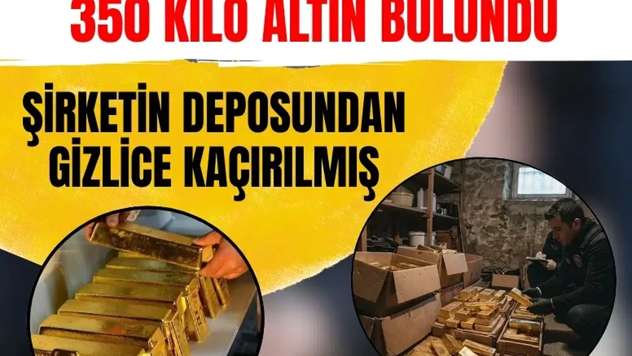 Bakırköy'deki bir villanın kilerinde 350 kilo altın ele geçirildi