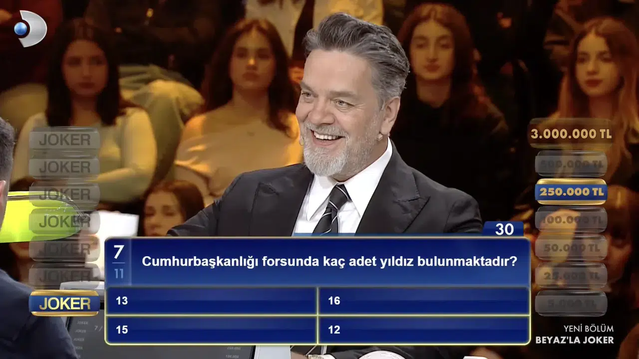 Cumhurbaşkanlığı forsunda kaç adet yıldız bulunmaktadır? 15 mi, 16 mı doğru cevap hangisi?