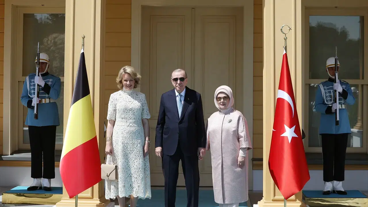 Cumhurbaşkanı Erdoğan, Belçika Kraliçesi Mathilde'yi kabul etti!