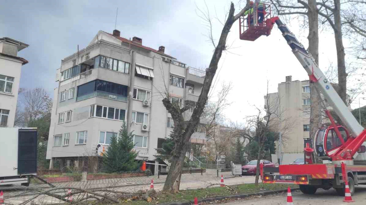 Lodos Bursa’yı vurdu, Büyükşehir ekipleri anında müdahale etti