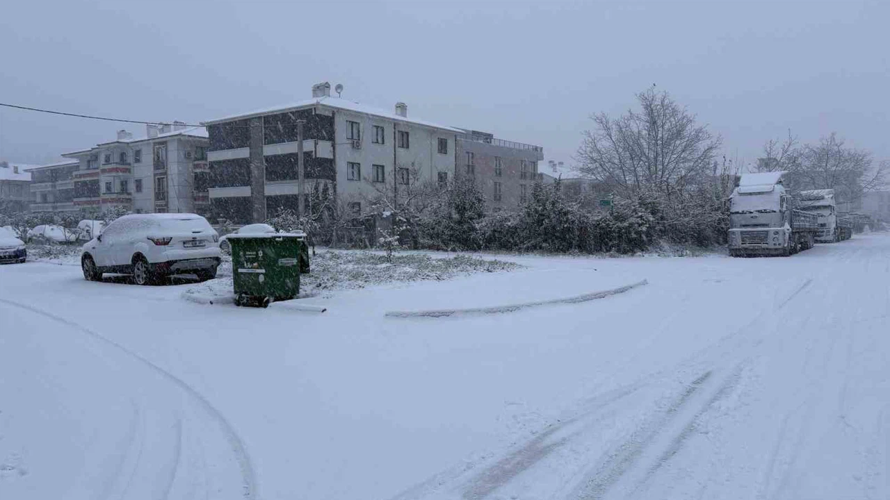 Sakarya’da yılın ilk sabahı karla başladı... Kartpostallık manzaralar oluştu!
