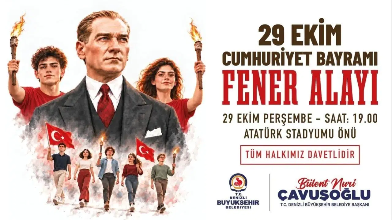 Denizli'de 29 Ekim coşkusu fener alayı ve Derya Uluğ konseriyle kutlanacak