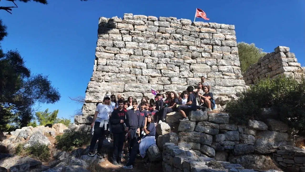 Bodrum’da öğrenciler Pedasa Antik Kenti’nde tarih ve doğayla buluştu