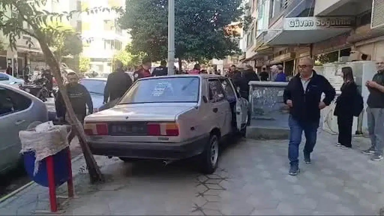Soma’da polisten kaçarken kaldırımda sıkıştı