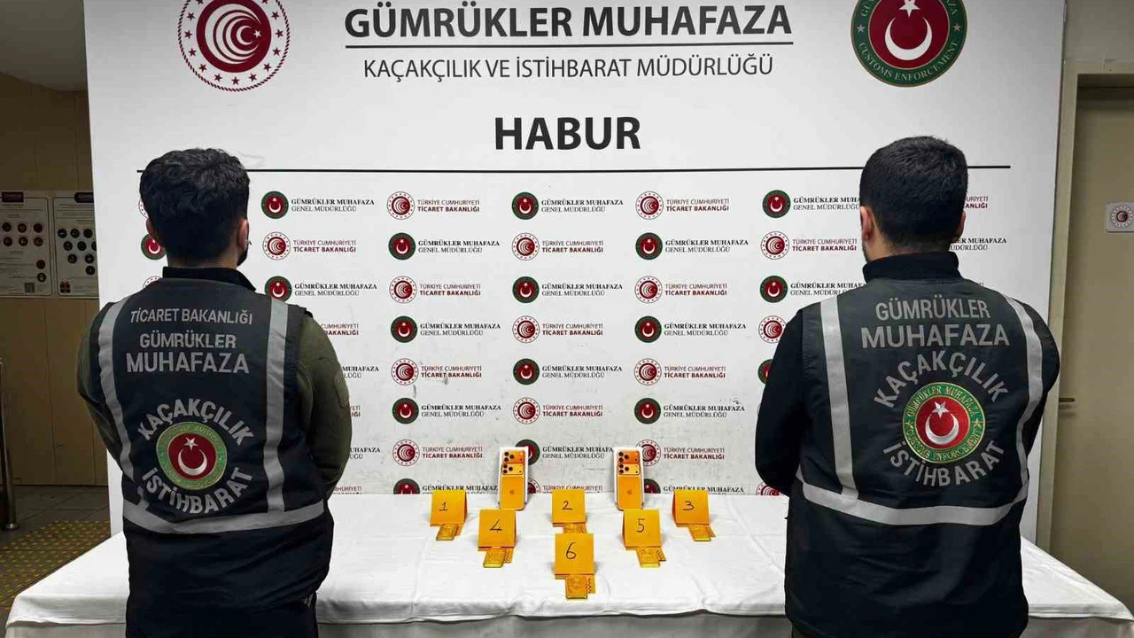 Habur’da ayakkabı içerisinde 41 kilo altın ele geçirildi