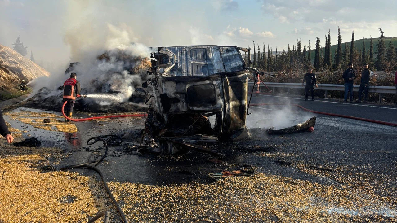 Arkadan çarptı, yan yattı, yandı... Şanlıurfa'da alevlerin arasında korkunç son!