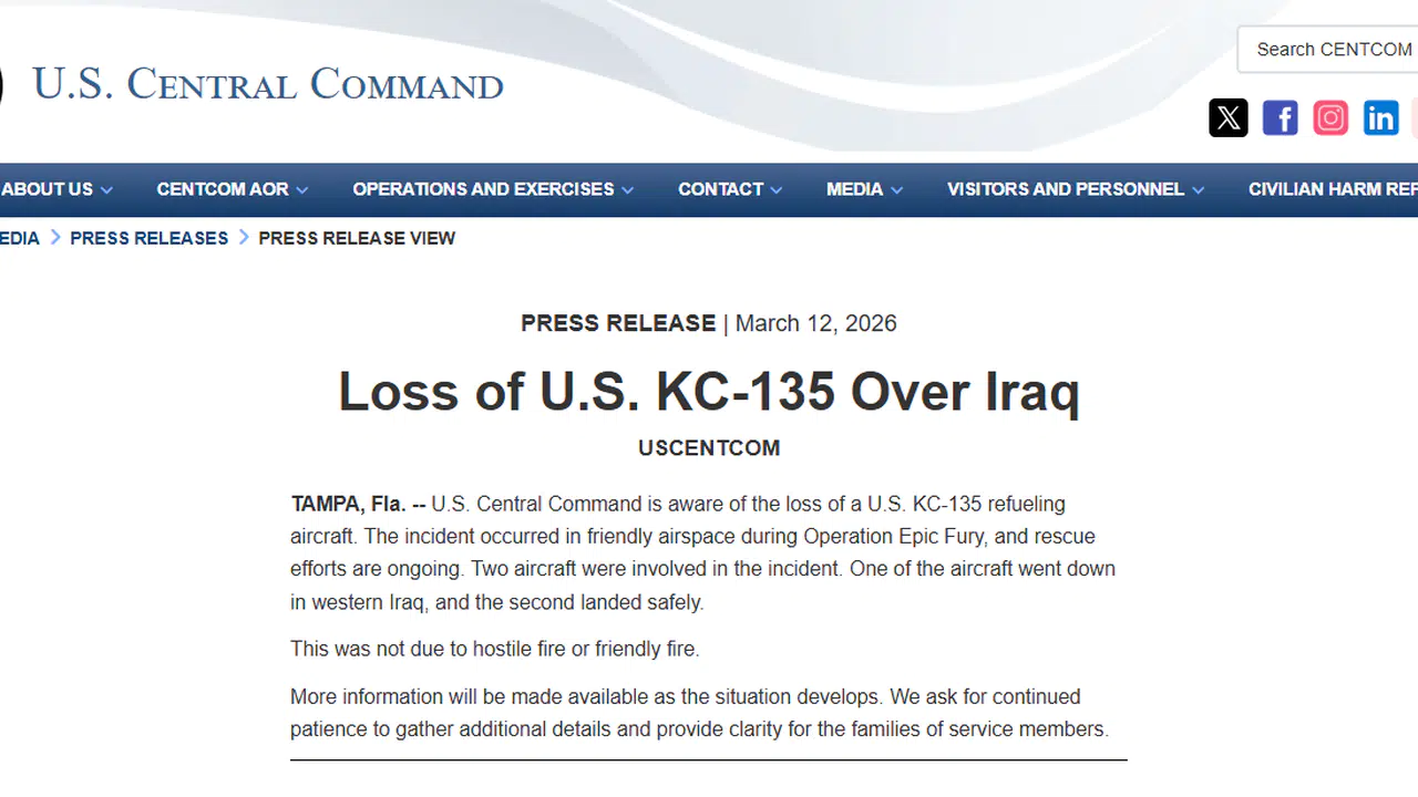 ABD uçağı Irak'ta düştü! İşte ilk açıklama