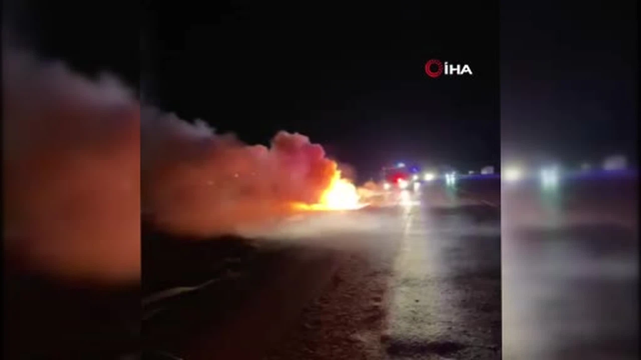 Ankara’da seyir halindeki araçta yangın: 1 çocuk yaralandı