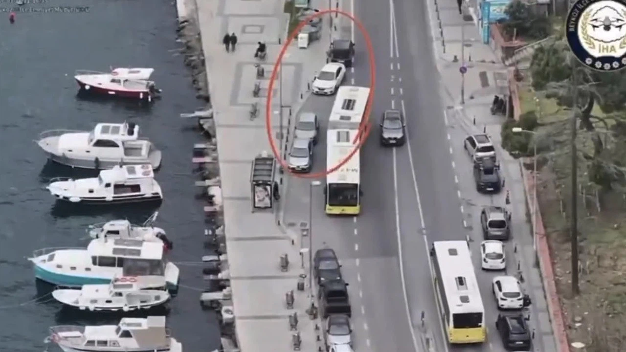 Beykoz’da dron destekli trafik denetimi: 58 araca 190 bin lira ceza