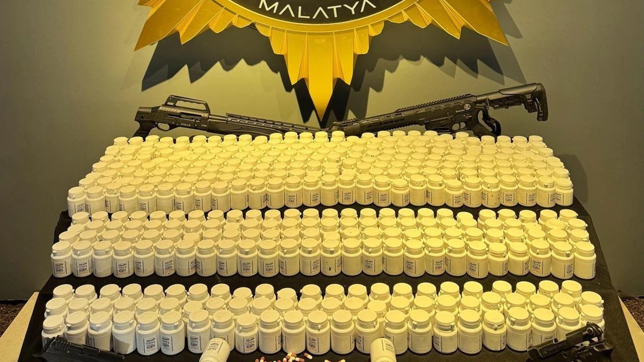 Malatya’da uyuşturucu ve silah operasyonu: 3 tutuklama