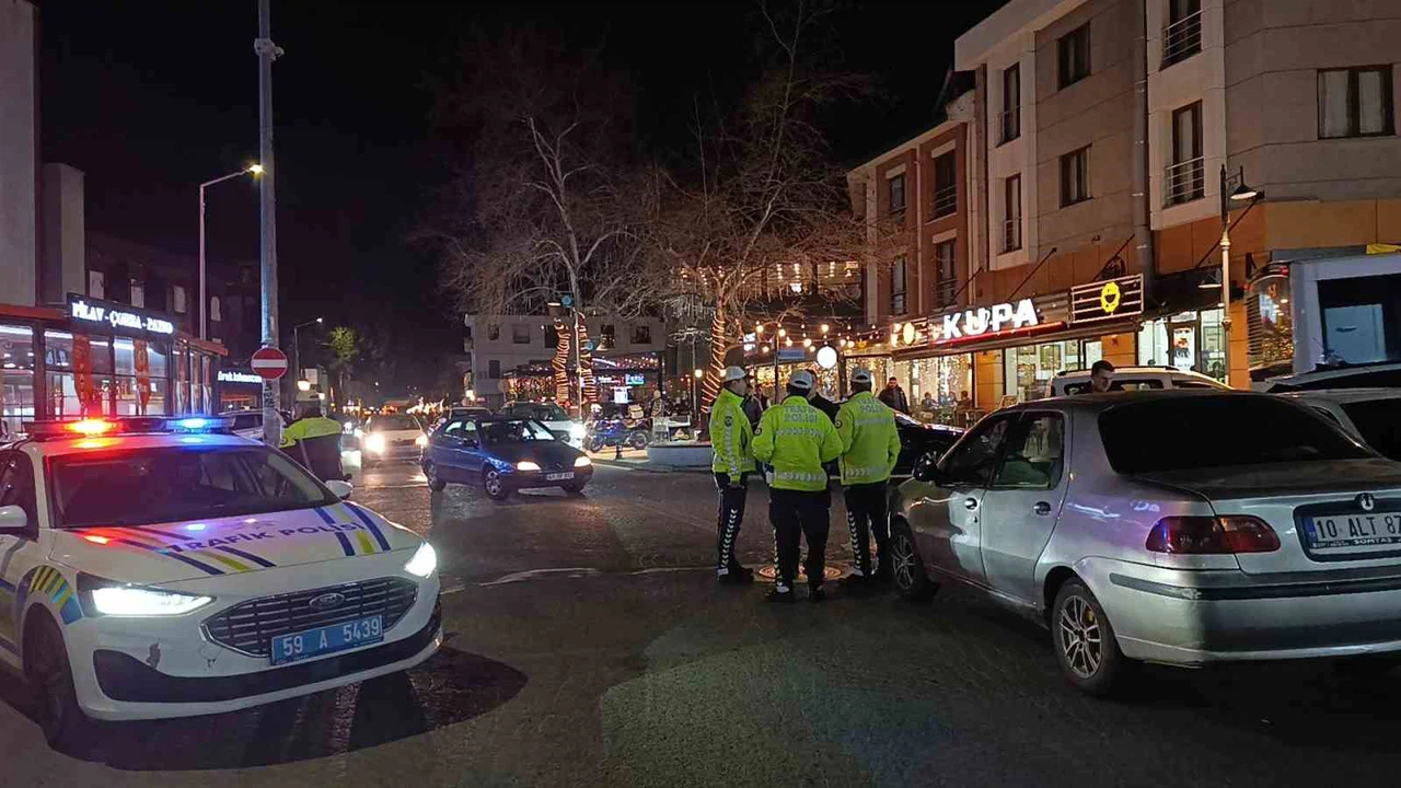 Tekirdağ’da 'Dur' ihtarına uymayan sürücü aracını bırakıp kaçtı