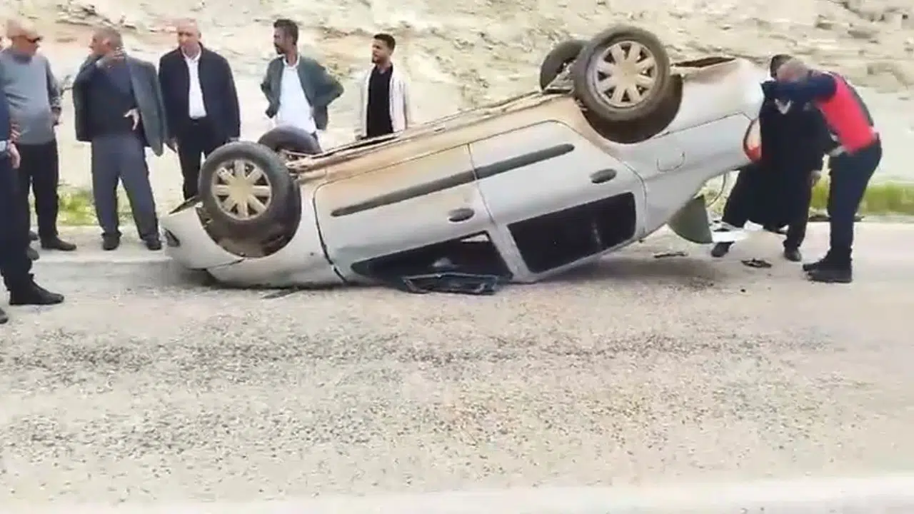 Direksiyon hakimiyetini kaybetti, araç hurdaya döndü: Adıyaman'da korkutan kaza