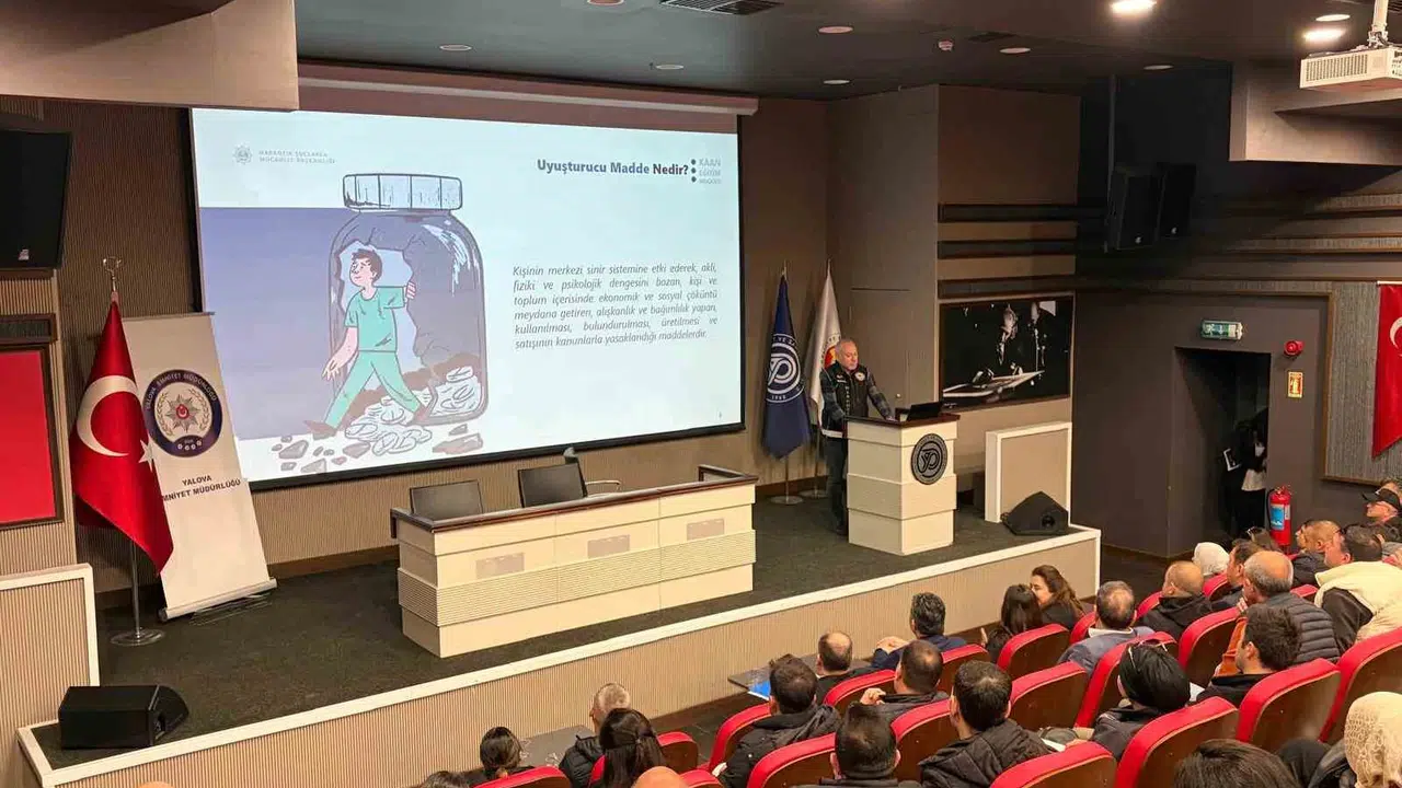 Yalova’da güvenlik kalkanı: 566 görevliye kritik narkotik eğitimi