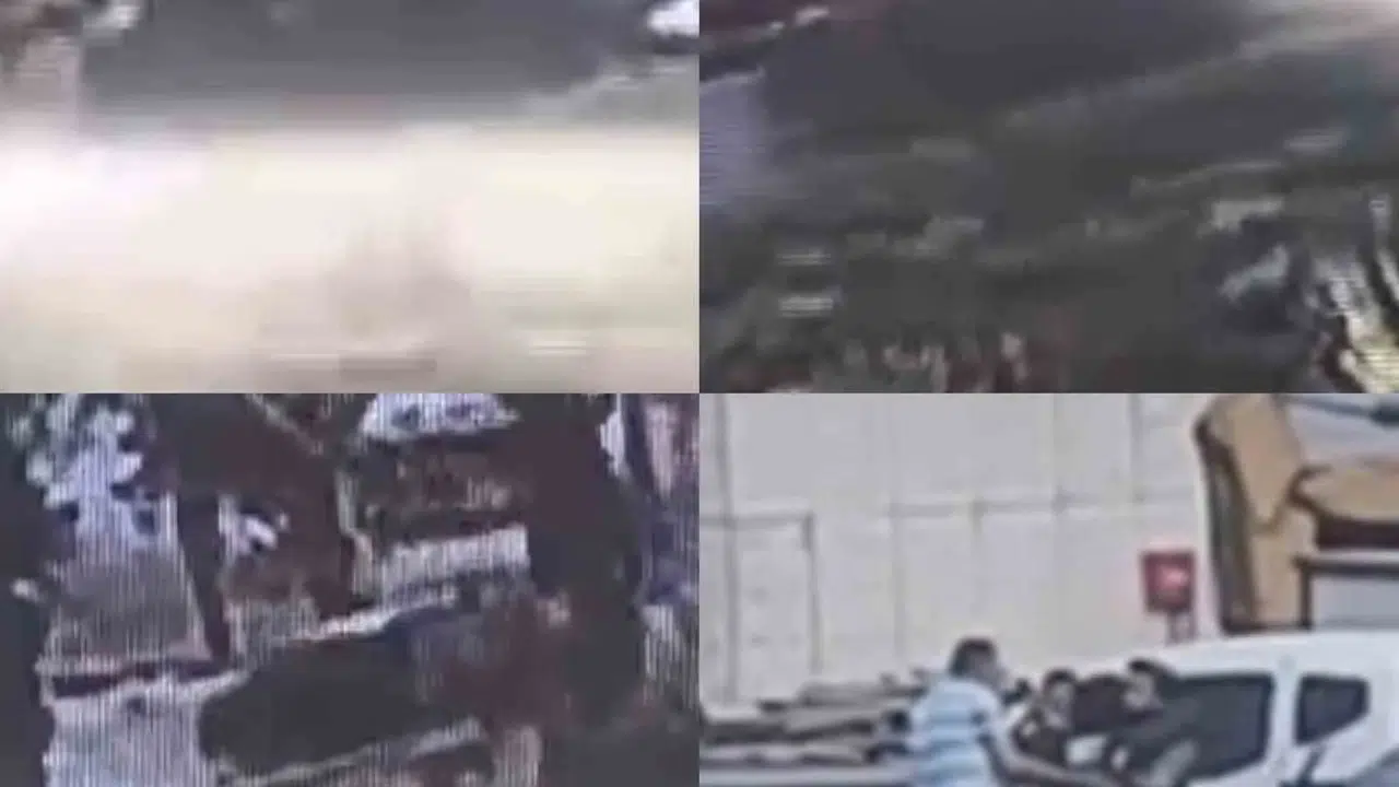 Mersin'de dehşet anları: Tırın altına aldığı otomobili metrelerce sürüklediği kaza kamerada