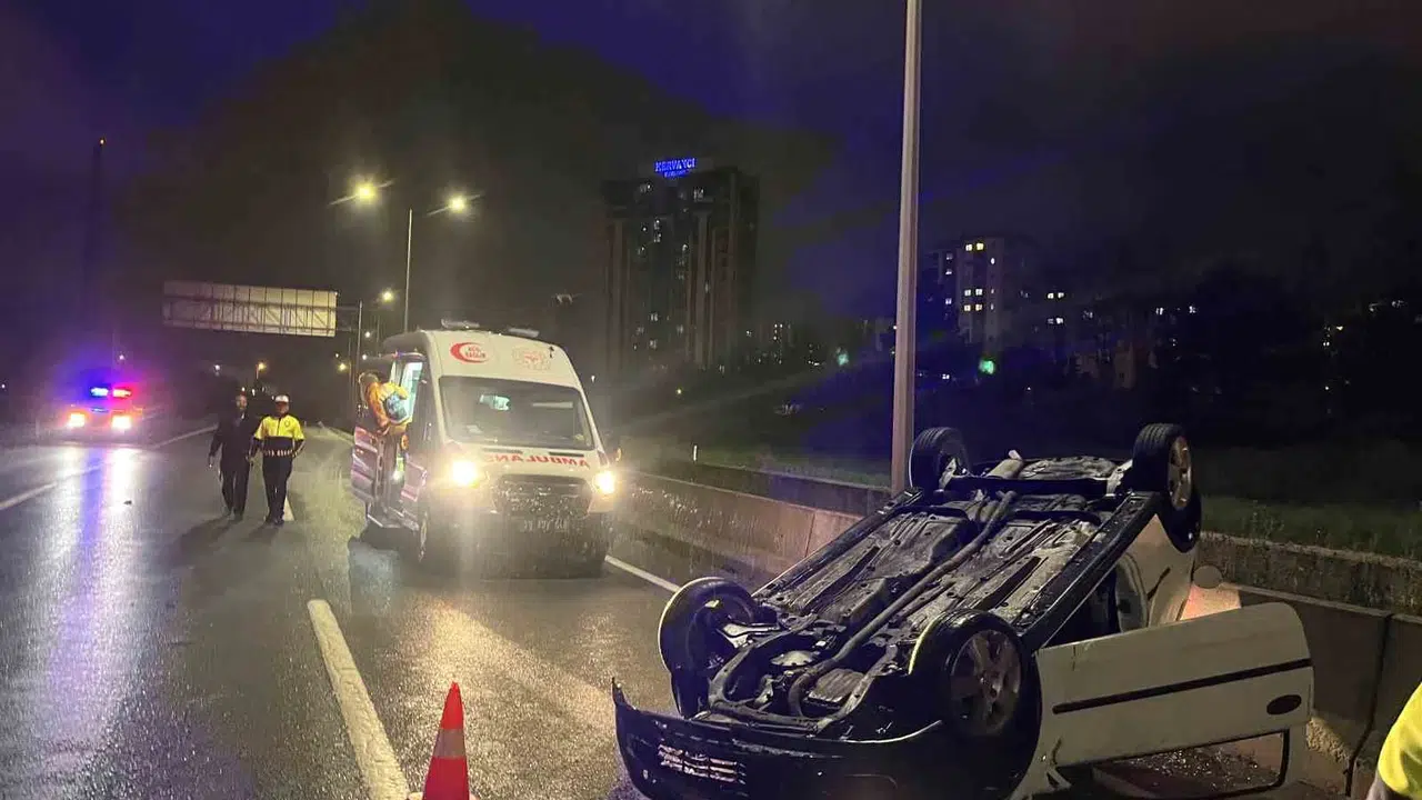 Direksiyon başında faciaya davetiye çıkardı: 2.97 promil alkollü sürücü takla attı