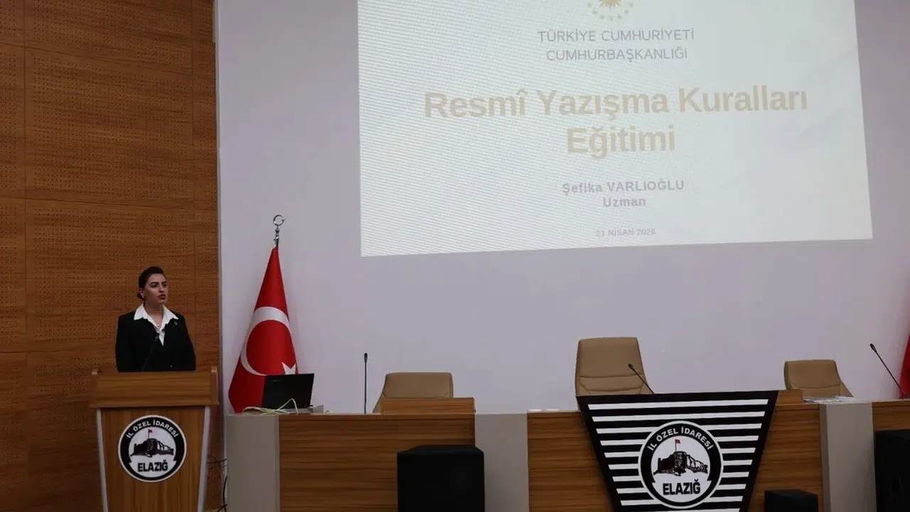 Elazığ İl Özel İdaresi’nde kurumsal standartlar yükseliyor: Resmi yazışmalarda uzman eğitimi