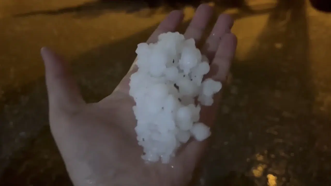 Besni’de gökyüzü öfkesini kustu: Fındık büyüklüğündeki dolu hayatı felç etti