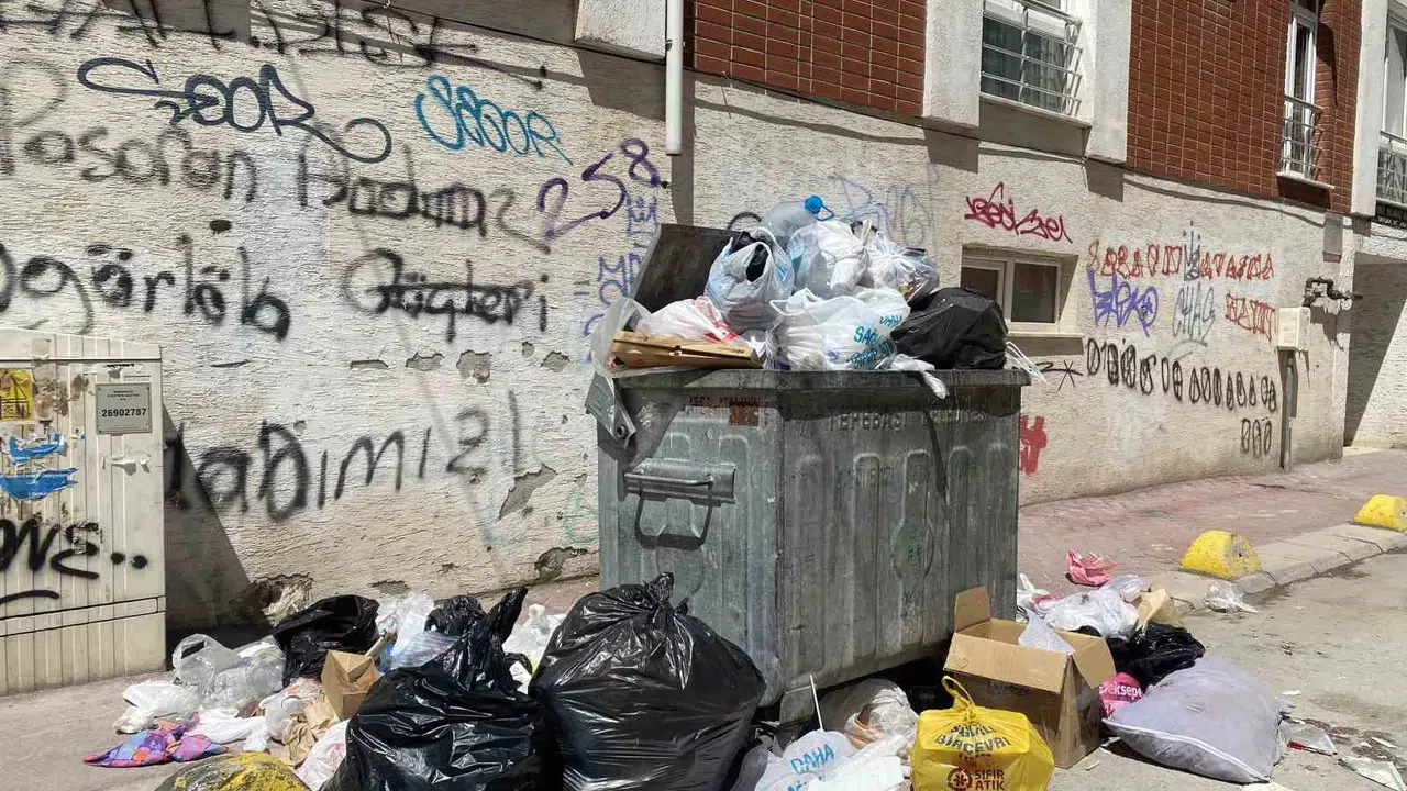 Güllük Mahallesi'nde çöp krizi: Sokaklar çöp yığınlarına teslim oldu