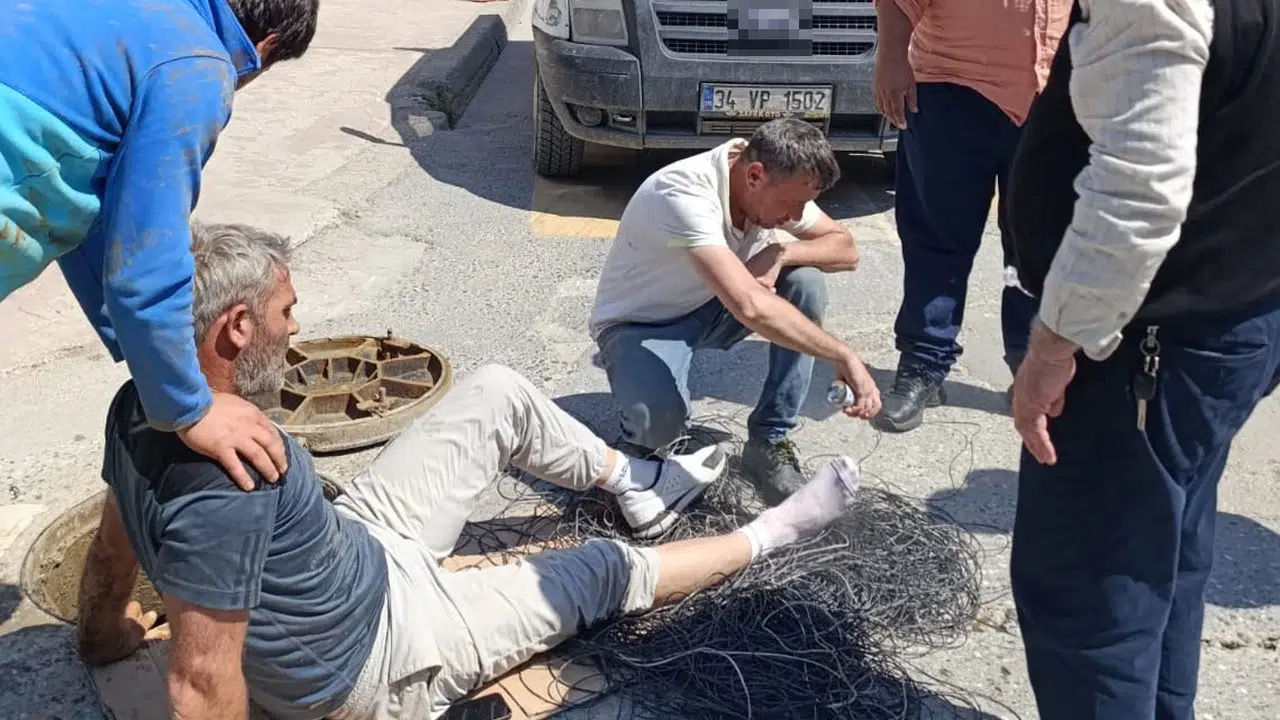 Görevi başında kabusu yaşadı: Servis aracı ayağının üzerinden geçti