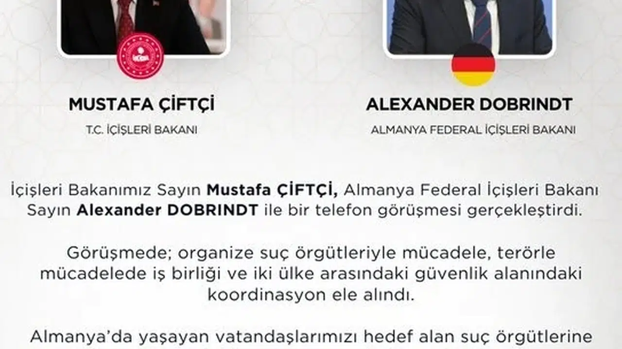 Ankara-Berlin hattında kritik diplomasi: Bakan Çiftçi’den Alman mevkidaşına net mesaj