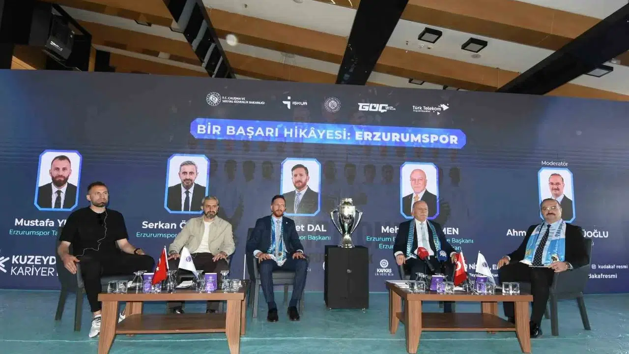 Erzurumspor’un zorluklarla örülü başarı destanı: Gençler sahne arkasındaki mücadeleyi dinledi