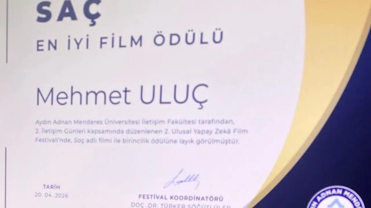 Yapay zeka sinemasında büyük başarı: Ödülünü Filistin’e adadı