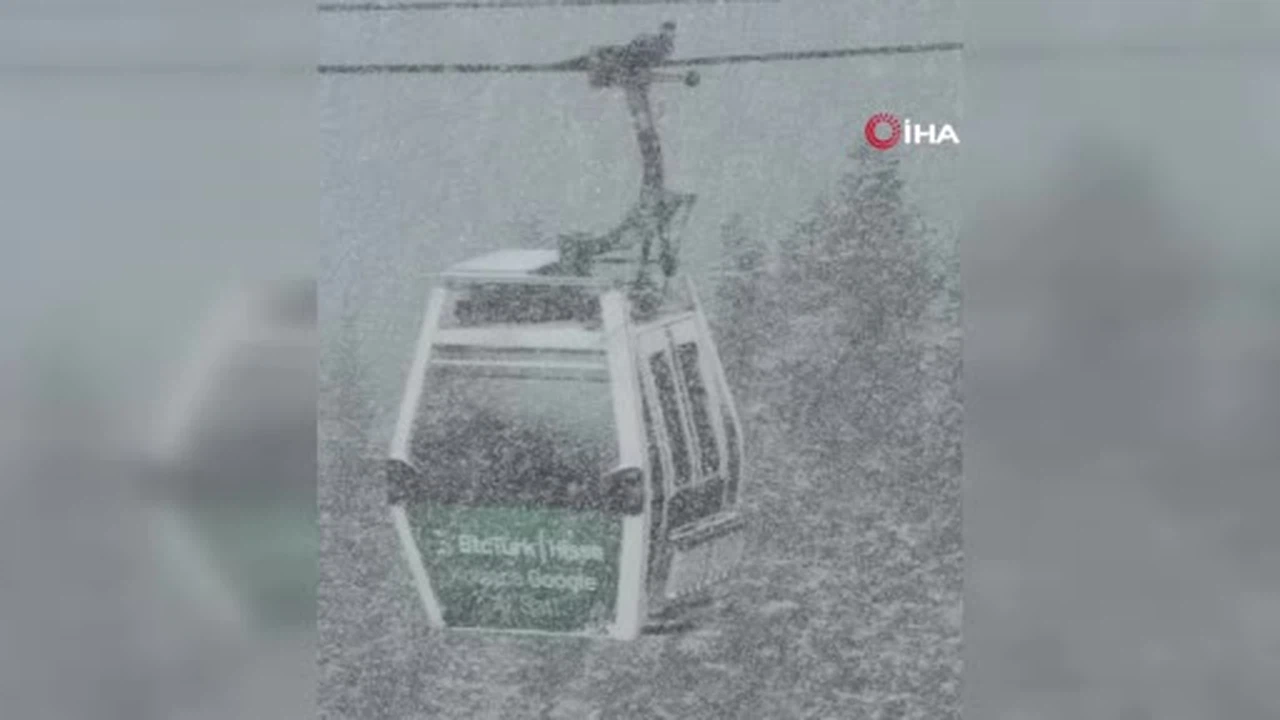 Bursa’da Nisan sürprizi: Uludağ’da kar yağışı etkili oldu