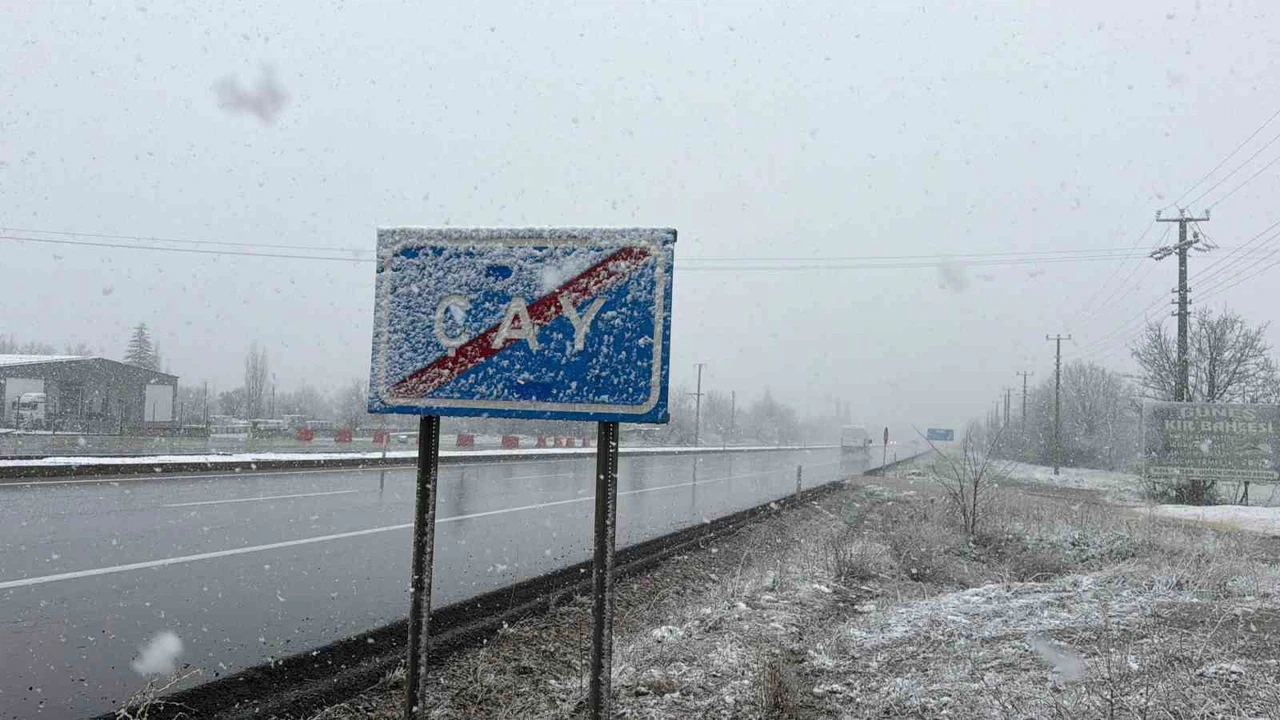 Lapa lapa yağan kar ilçeyi beyaza bürüdü