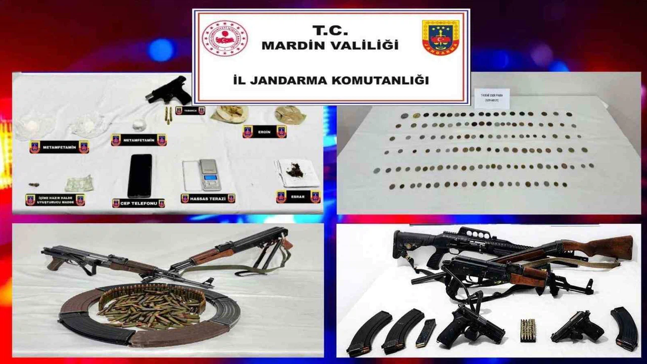 Mardin’de silah ve tarihi eser kaçakçılığı operasy…