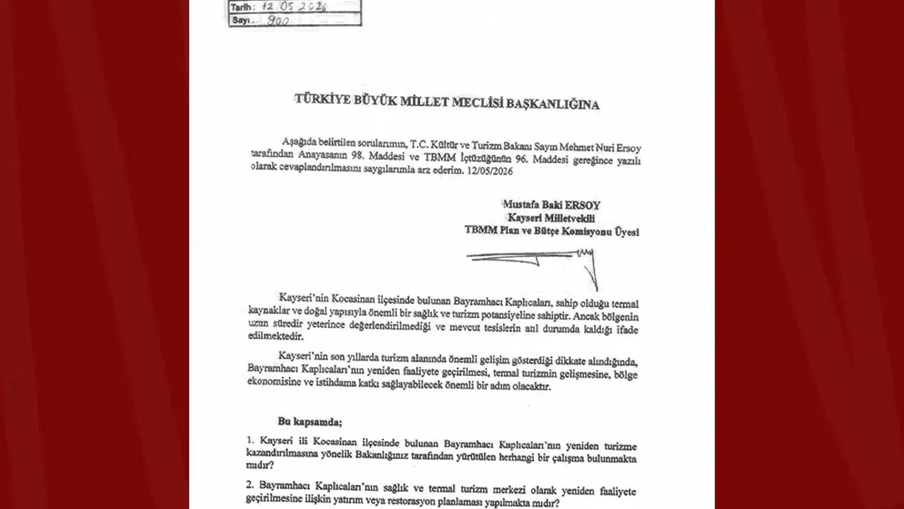 Kayseri’nin termal hazinesi kaderine terk edilmeyecek: Baki Ersoy harekete geçti