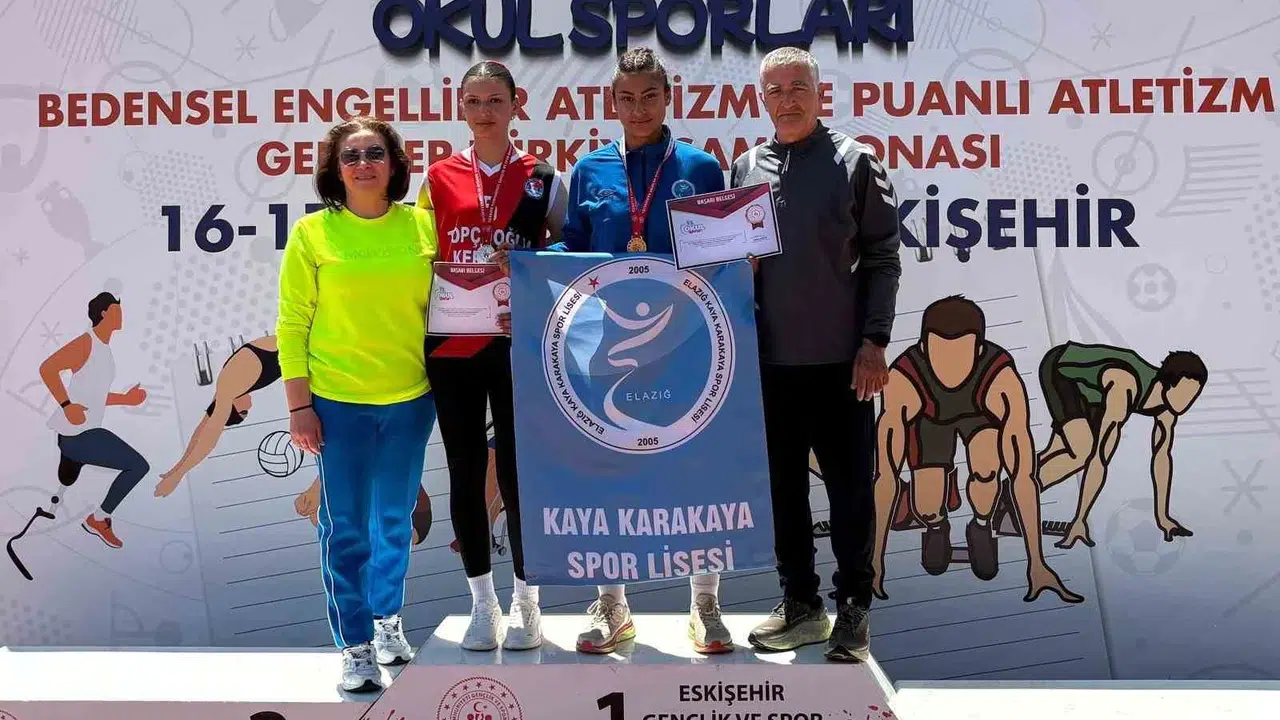 Eskişehir’den madalyalarla döndüler: Elazığlı genç atletler kürsüyü bırakmadı