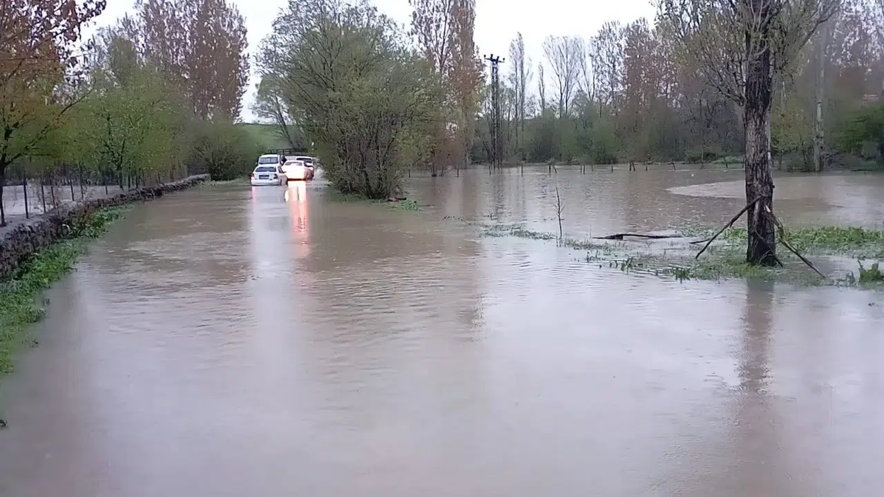 Tokat'ta doğa öfkesini kustu: Çekerek Irmağı taştı, ekili araziler göle döndü