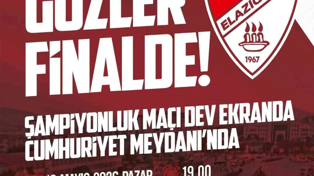 Şampiyonluk heyecanı meydanlara taşınıyor: Elazığspor finali için geri sayım başladı