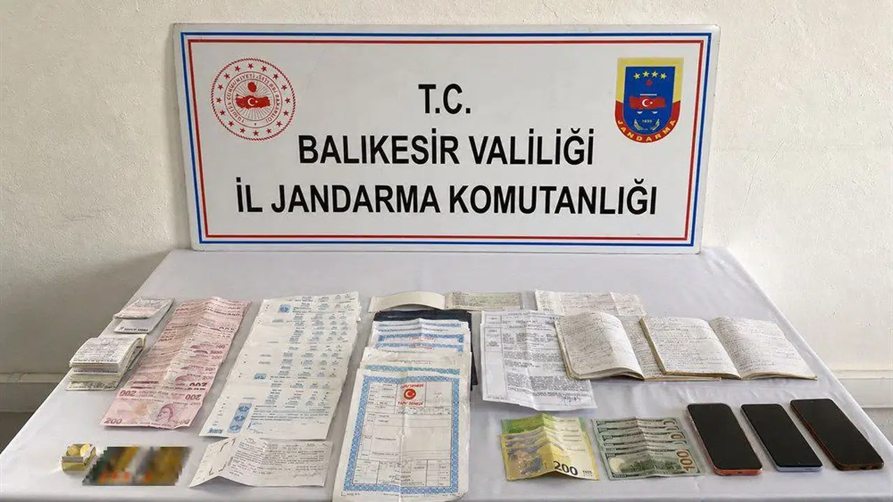 Balıkesir’de şafak operasyonu: Suç örgütüne 19 milyonluk darbe