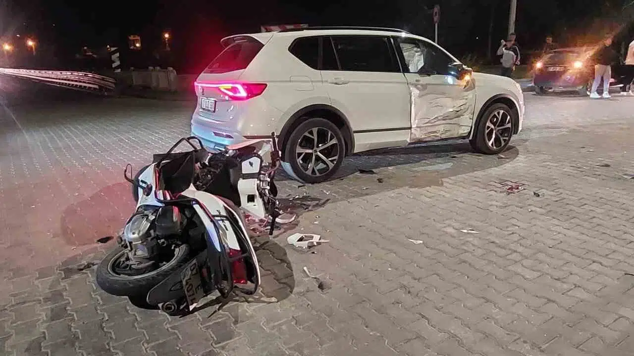 Gazipaşa'da gece yarısı dehşeti: Motosikletli sürücü yaşam mücadelesi veriyor