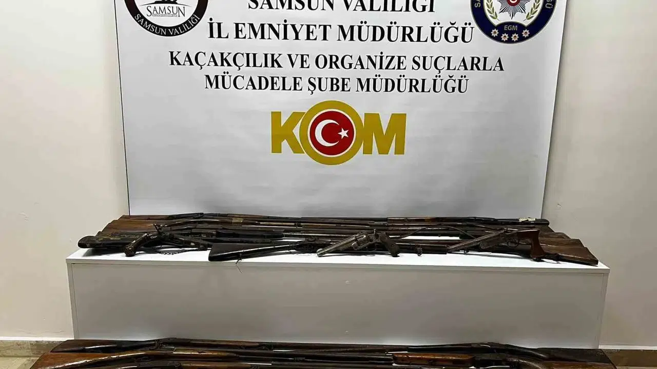 Samsun’da antika operasyonu: İş yerinden Osmanlı mirası çıktı