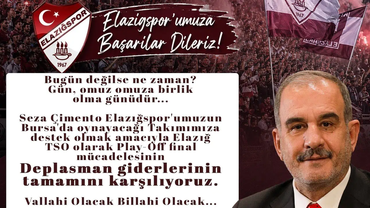 Elazığspor’un Bursa seferine tam destek: İdris Alan’dan kritik hamle