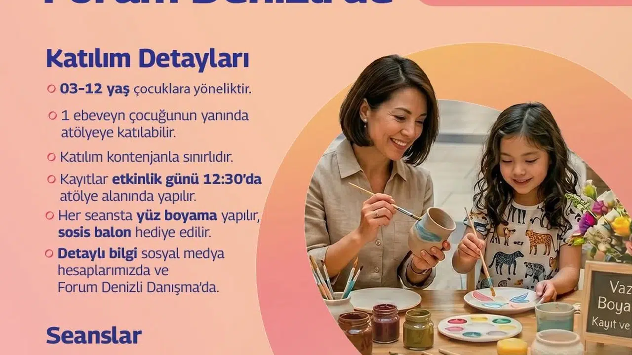 Anneler Günü’nü unutulmaz kılacak adres: Forum Denizli’de sanat ve eğlence dolu hafta sonu