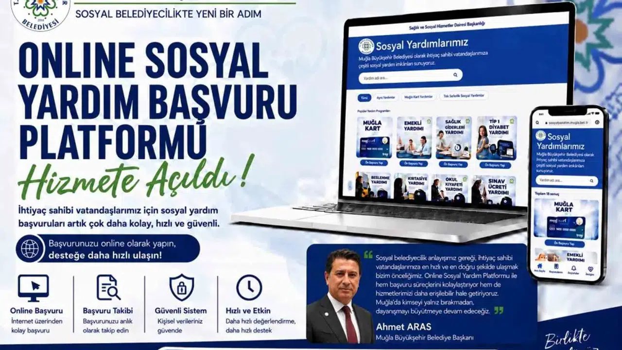 Muğla'da sosyal yardımlar artık bir tık uzağınızda: Belediyeye gitmeye gerek kalmadı