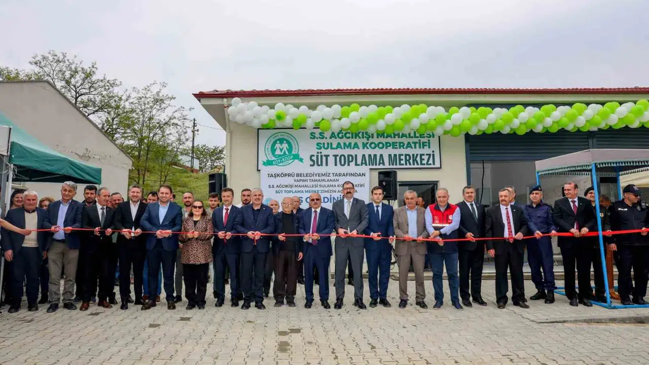 Taşköprü’de üreticinin yüzü güldü: Modern süt toplama merkezi kapılarını açtı