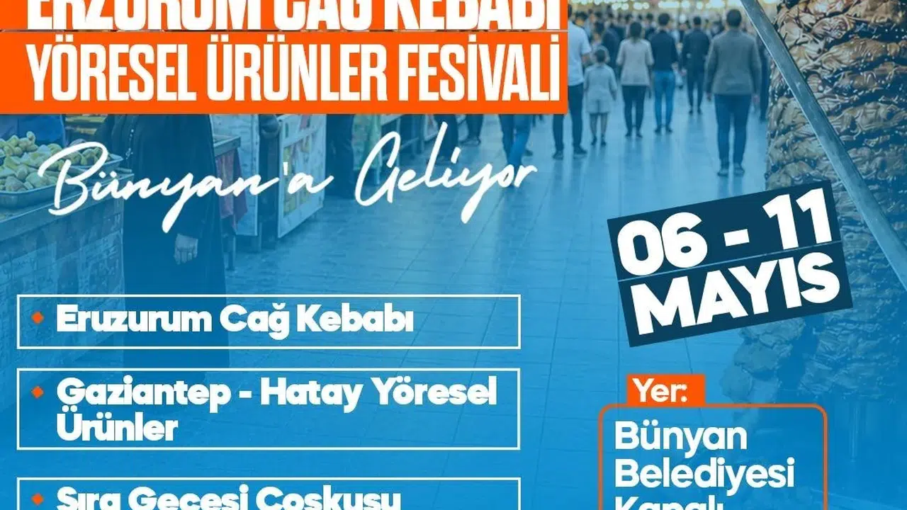 Bünyan lezzet şölenine hazırlanıyor: Cağ kebabından sıra gecesine tam kadro eğlence
